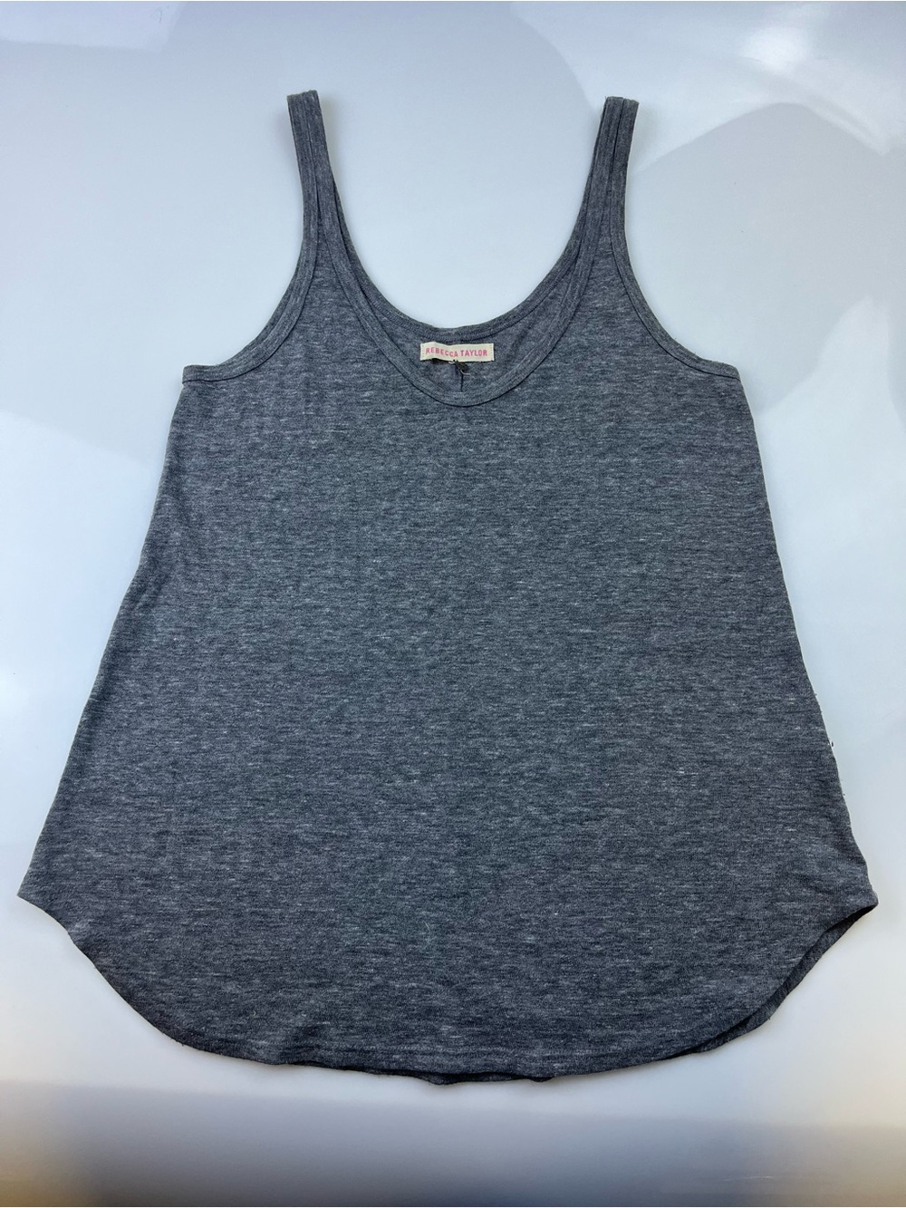 Rebecca Taylor Grey Tank Top N257-11